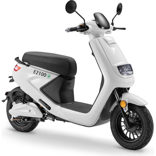 Elektroroller LuXXon E2100 - E-Roller mit 2000 Watt Motor, max. 45 km/h, Reichweite bis zu 50 km, weiß