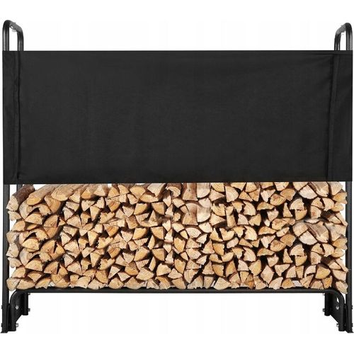 Metall-Holz-Kamin-Ständer mit großer Abdeckung