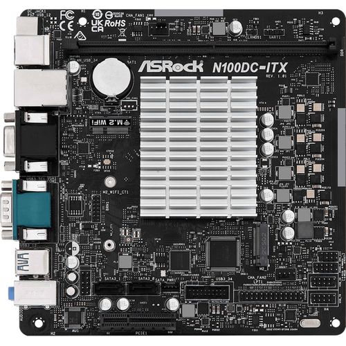 ASRock N100DC-ITX Intel N100 CPU(3,4GHz) mATX HDMI/VGA DDR4 retail
