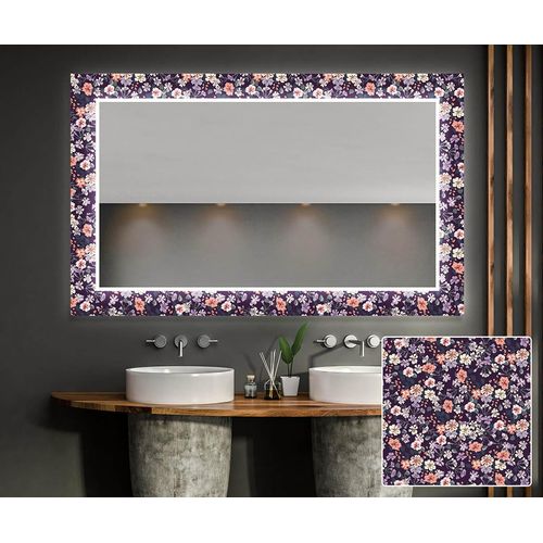 Artforma Dekorativer Spiegel mit LED-Beleuchtung 100x150 cm - mit LED Beleuchtung - LED Farbe Kaltweiß 7000K - Individuell Nach Maß - Beleuchtet Wandspiegel Lichtspiegel Badezimmerspiegel |LUV001 Image