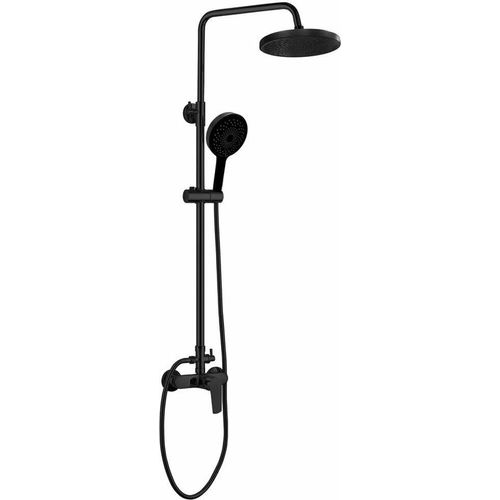 LOTTA Duschsäule mit Armatur, schwarz matt