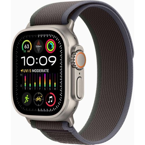 Apple Watch Ultra 2 49mm Blau/Schwarz Trail Loop - M/L