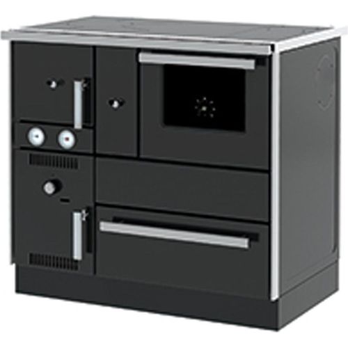 Holzofen (7,44 kW) + Boiler (20,1 kW) Sannover 27 kW Schwarz