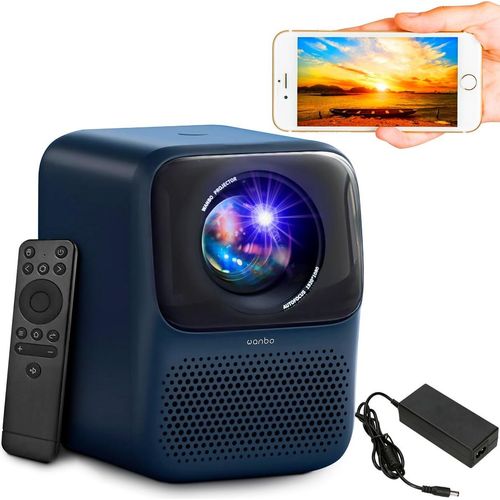 Wanbo T2 Max New Blau Beamer Projektor Full HD 1080p, WiFi, 1x HDMI, 1x USB