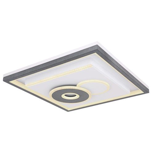 LED Deckenleuchte, Fernbedienung, dimmbar, schwarz, weiß