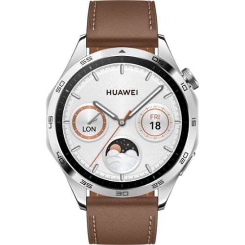 Huawei Watch GT4 46mm Smartwatch Braun - 1.43 Zoll, 466x466p, BT, NFC, GPS