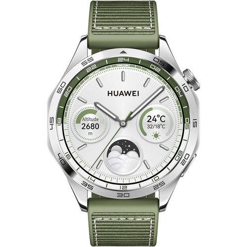 Huawei Watch GT4 46mm Smartwatch Grün - 1.43 Zoll, 466x466p, BT, NFC, GPS