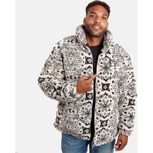 Herrenjacke Karl Kani Og Paisley Teddy Puffer Jacket off white/black, Größe: S