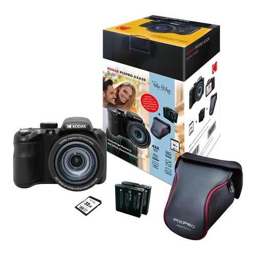 Kodak PixPro AZ426 schwarz Digitalkamera Set