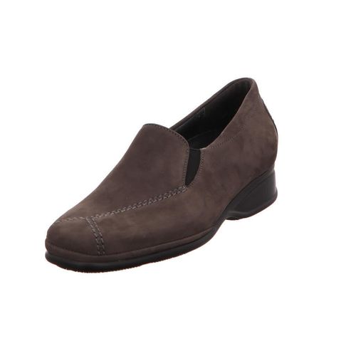 Semler Slipper- Grau Veloursleder Größe: 39 Normal