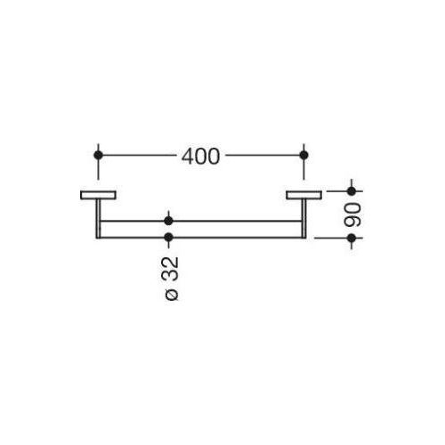 HEWI 900.36.00960 DX Mobiler Haltegriff, D:32,