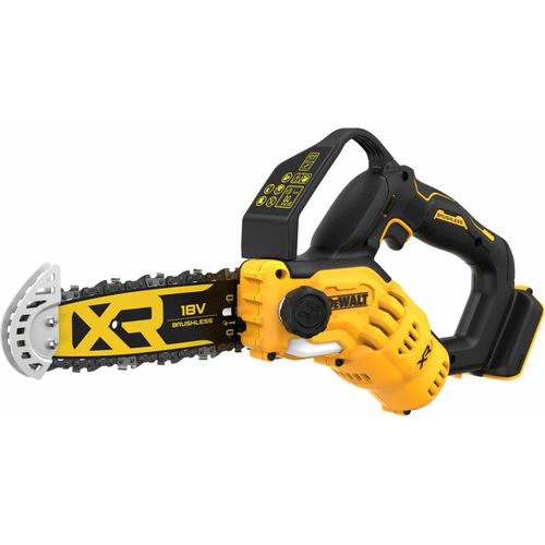 DeWALT Akku-Astsäge DCMPS520N-XJ 18V 20cm Schwert, Mini-Motorsäge, Strauchsäge, stufenloser Gasgebeschalter