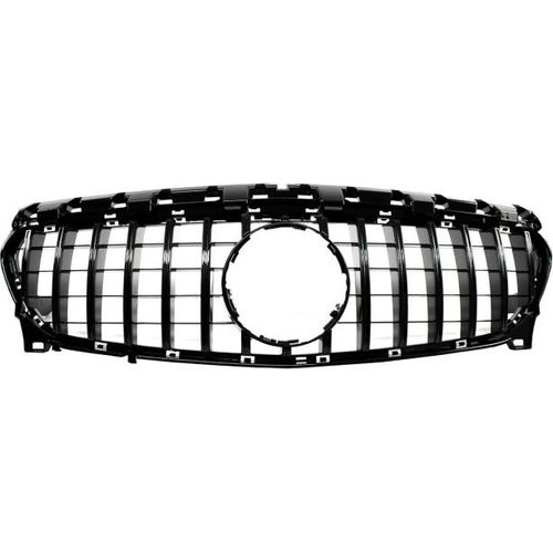 Kühlergrill schwarz passt für Mercedes CLA 117 Mopf 16-19 auf Sport-Panamericana GT