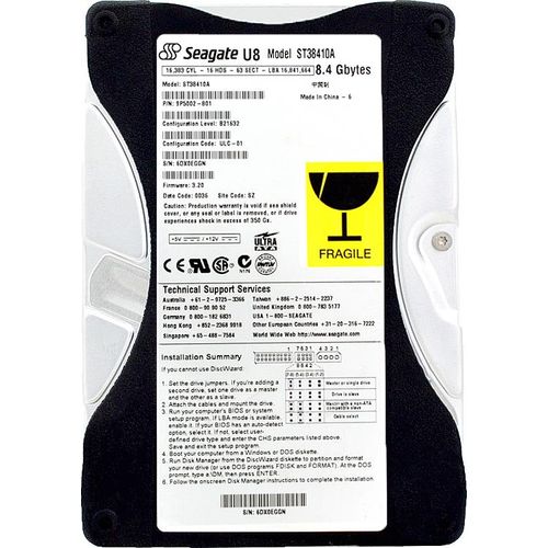 Festplatte Seagate ST38410A 8.4 Gb ATA 5400 RPM 3,5'' Zoll