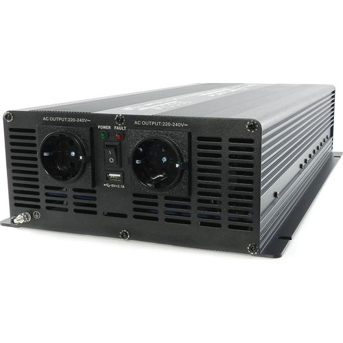 Spannungswandler 24V 230V schwarz Mod. Sinus Wechselrichter: 5000 W