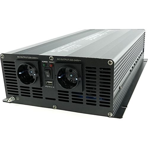 Spannungswandler 12V 230V schwarz Mod. Sinus Wechselrichter: 4000 W