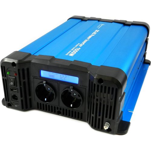 Spannungswandler 12V 230V FS Display Reiner Sinus Wechselrichter: 1500 W