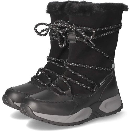 Gabor Rollingsoft Damen Winterstiefeletten/ Stiefeletten Schwarz Ledermix Größe: 4