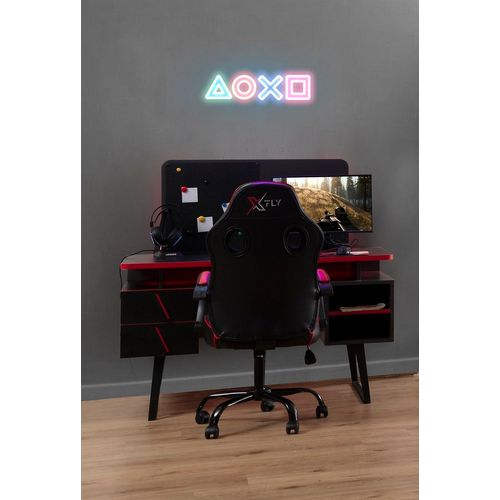 Schreibtisch Gamer mit Aufsatz