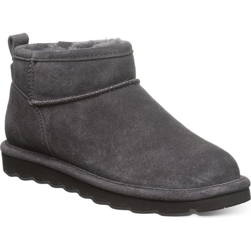 BEARPAW Shorty Damen Winterstiefelette Lammfellstiefel Boots 2860W Graphite, Schuhgröße:40 EU