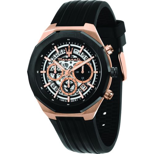 Maserati Stile 45 Mm Uhr Braun Braun One Size