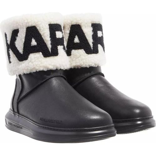 Karl Lagerfeld Kapri Kosi Frauen Leder KARL Logo Druck Stiefelette Schwarz – 3 Großbritannien - 36 EU - 5 US / Schwarz