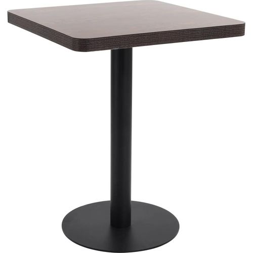 Ankonbej Bistrotisch Dunkelbraun 60x60 cm MDF