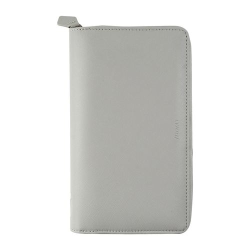 FILOFAX Saffiano Personal Com pact Zip Organizer Granite