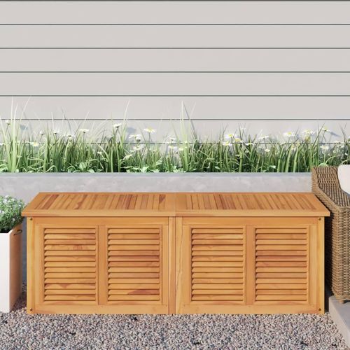 Ankonbej Gartenbox mit Beutel 150x50x53 cm Massivholz Teak