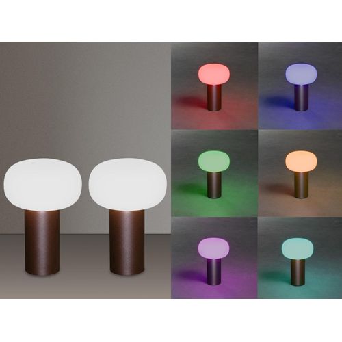 Tischlampe ohne Kabel & Strom per USB aufladbar, Stimmungslicht Balkon Lampe