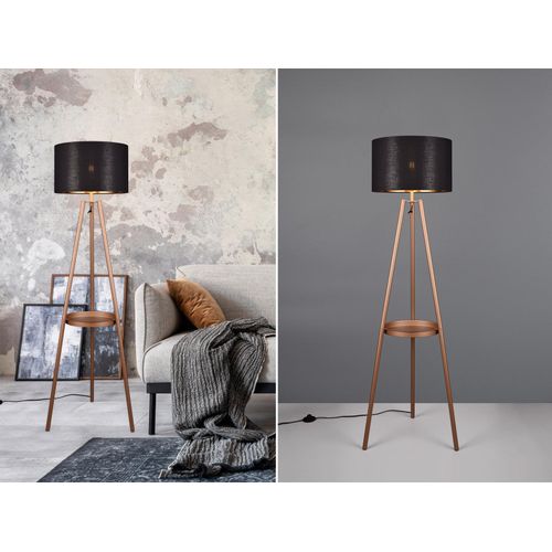 Stehlampe Schwarz Gold