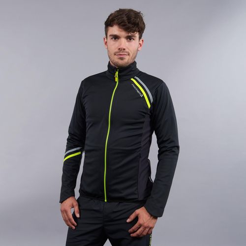 FISCHER Light Jacket Evolution Langlaufjacke Schwarz und Gelb L