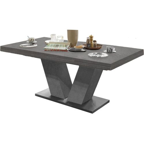 Esstisch ausziehbar Elena 160x90x76 Graphit 13992-160