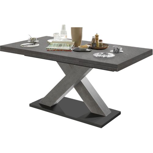 Esstisch ausziehbar Elene 180x90x76 Graphit 13983-180