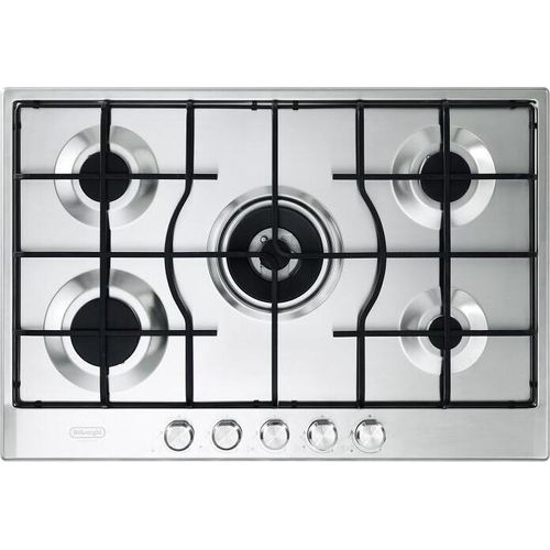 De'Longhi SLF575LX Einbau-Gaskochfeld aus Edelstahl, 75 cm, 5 Brenner