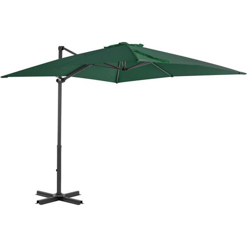 Ampelschirm mit Aluminium-Mast Grün 250 x 250 cm , Markisen Design 2024