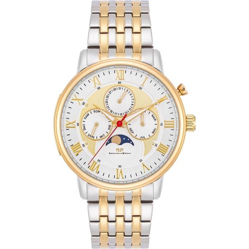 Herren Multifunktionsuhr gelbgold Edelstahl silber/gelbgold