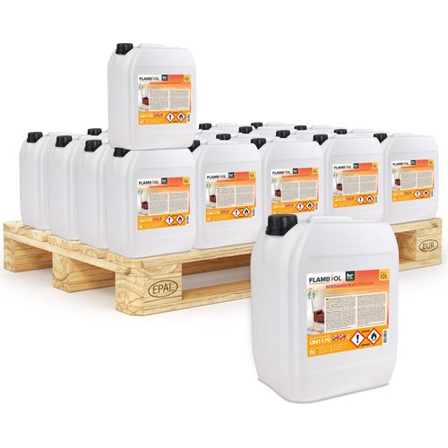 40x 10 L FLAMBIOL® Bioethanol 96,6% Premium für Ethanolkamin