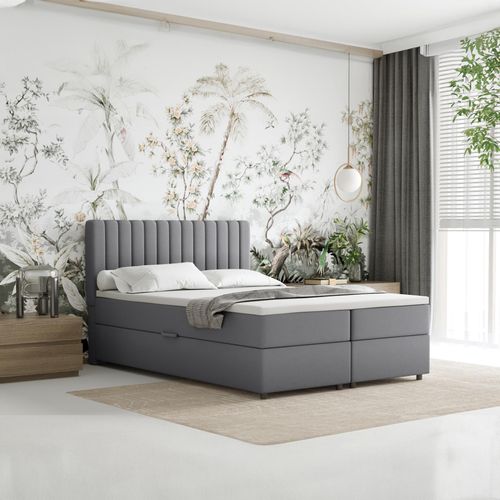 Boxspringbett 140x200 EVEREST, mit Topper, mit Bettkästen, Doppelbett, , Panda Möbel