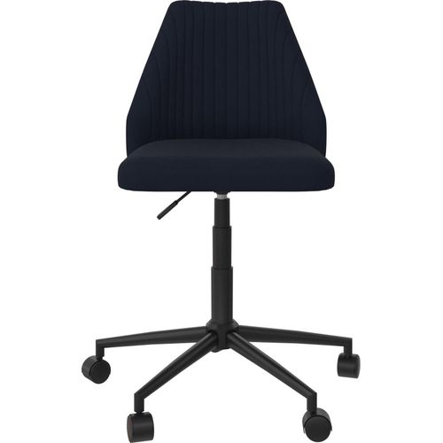 Bürostuhl in Leinen Blau