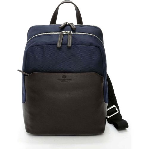 Rucksack A.G.Spalding&Bros. 309215F Uni Blau Stoff Und Leder