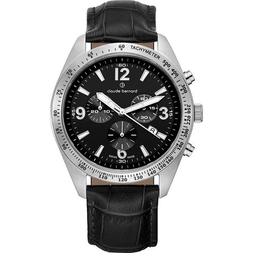 Claude Bernard 10247-3C-NB Herrenuhr ST50 Chronograph 44mm 5ATM