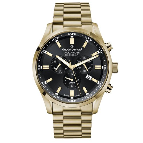 Claude Bernard 10222-37JM-NID Herrenuhr Aquarider Chronograph 44mm 20ATM