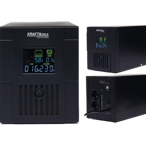 UPS Stromversorgung 2000VA Unterbrechungsfreie USV Anlage Notstromversorgung LCD Display