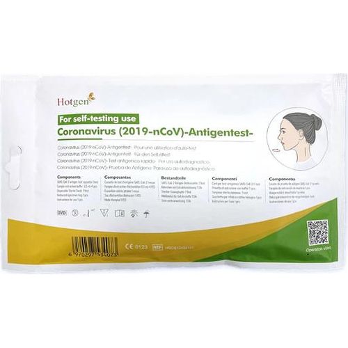 200x Stück - HOTGEN Antigen-Tests Selbsttest - MHD 10/2026 | CE 2934