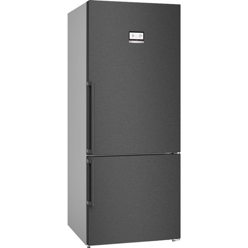 Kühl-Gefrier-Kombination 526 L Edelstahl Schwarz No Frost Serie6 Bosch KGN76AXDR