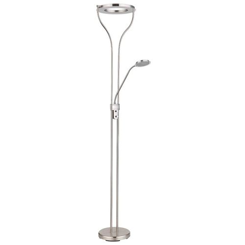 LED Stehleuchte, Leseleuchte flexibel, Dimmer, H 194 cm