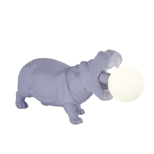 Hippo Tischleuchte Nilpferd Lila G9