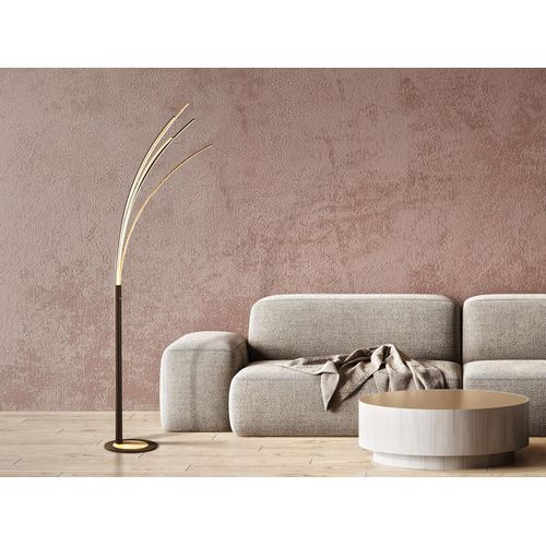 Fischer & Honsel Ellmau LED Stehleuchte 32,5W Tunable white steuerbar dimmbar sandschwarz 40468