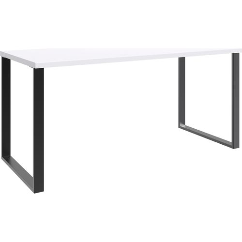 Schreibtisch ></noscript>HOME DESK< in weiß - 159x75x70cm (BxHxT)